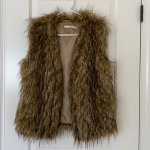 Faux fur vest